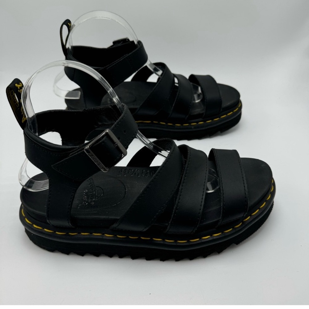 Doc Martens Blaire Fisherman Sandals Black Size 8 Platform 90s